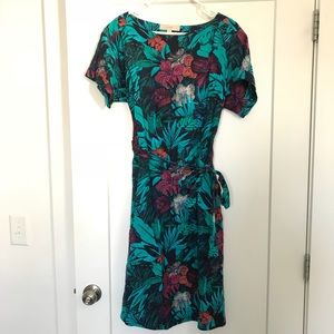 Loft by Ann Taylor linen tropical dress